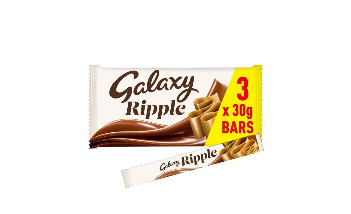 Galaxy Ripple Milk Chocolate Snack Bars Multipack 3X30g (405437)