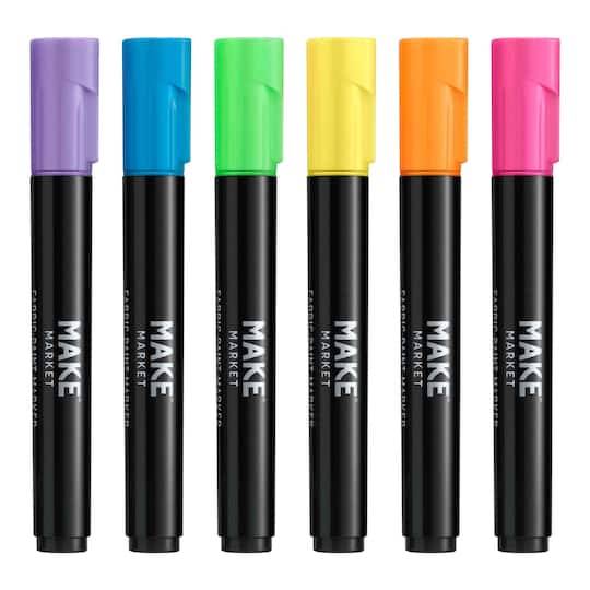 Make Market Fabric Paint Marker Set, Multicolor (6 ct)