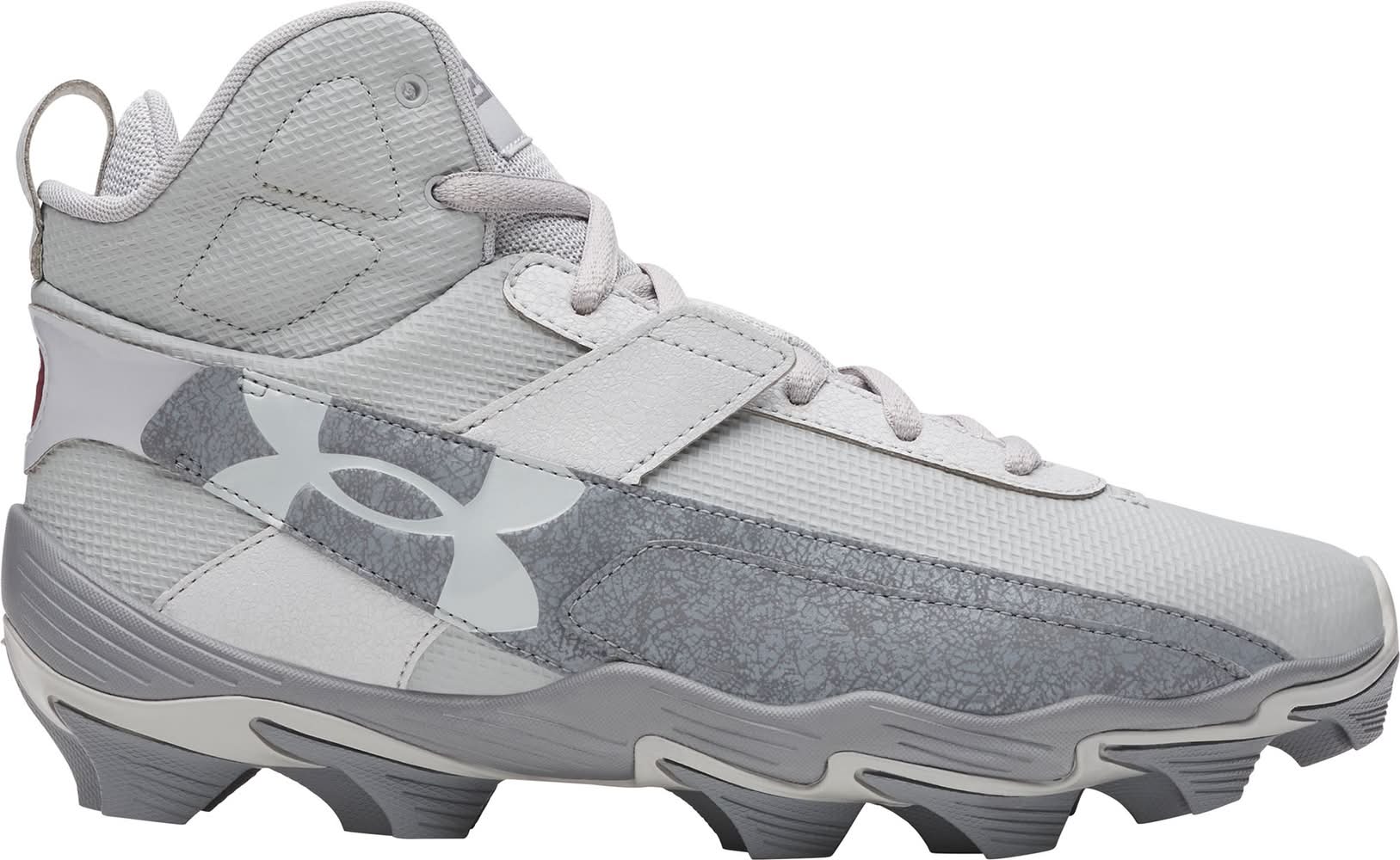 Under Armour Men's Harper 10 RM Mid Baseball Cleats (Triple Grey, 8.5)