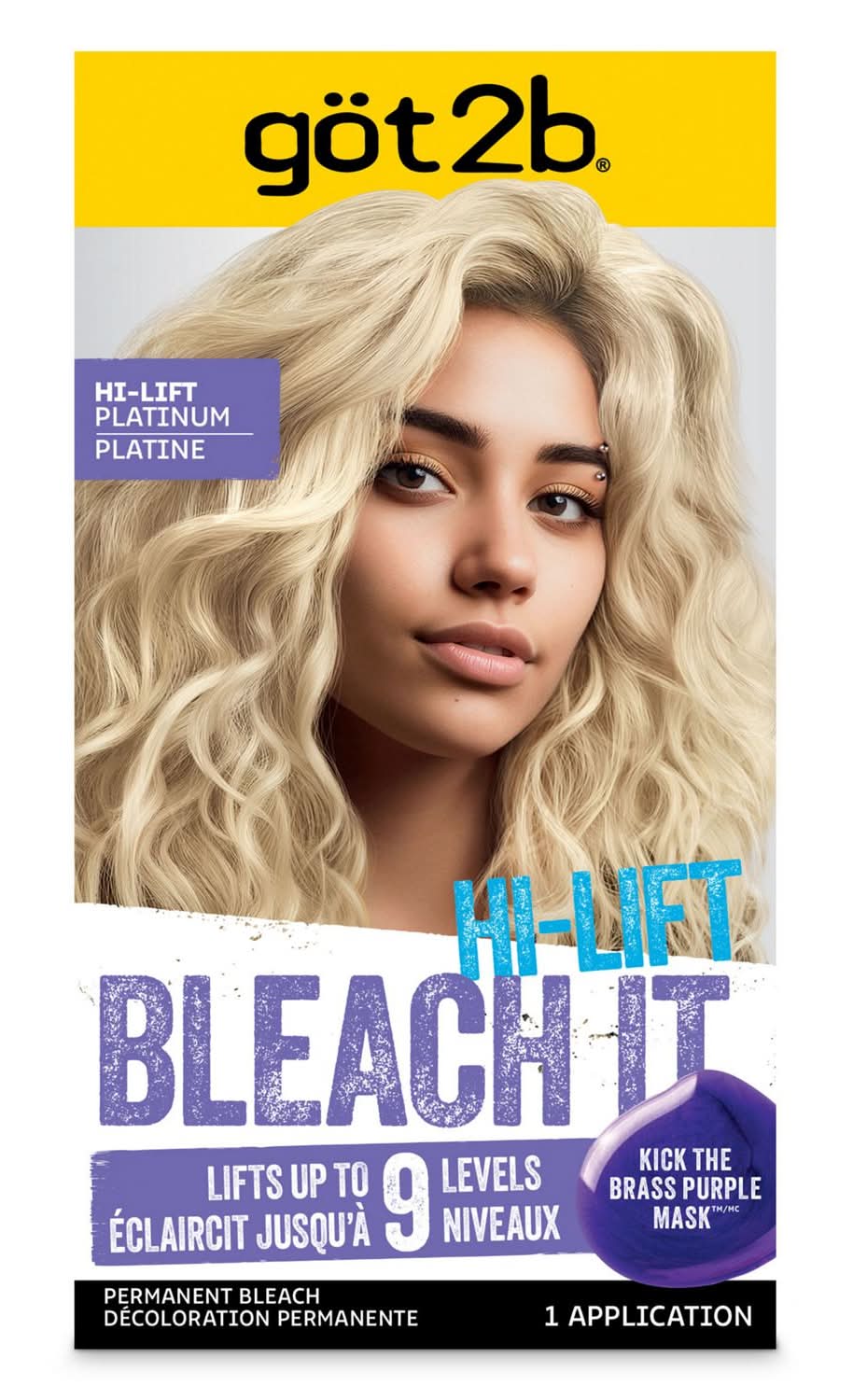 got2b Bleach It Hi-Lift Platinum Permanent Hair Color, Blonde