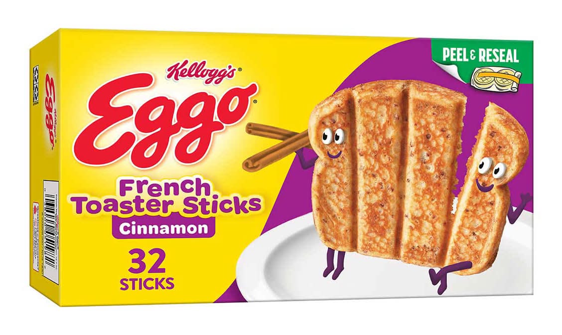 Eggo French Toaster Sticks Cinnamon Frozen Breakfast 12.7 Oz 32 Count