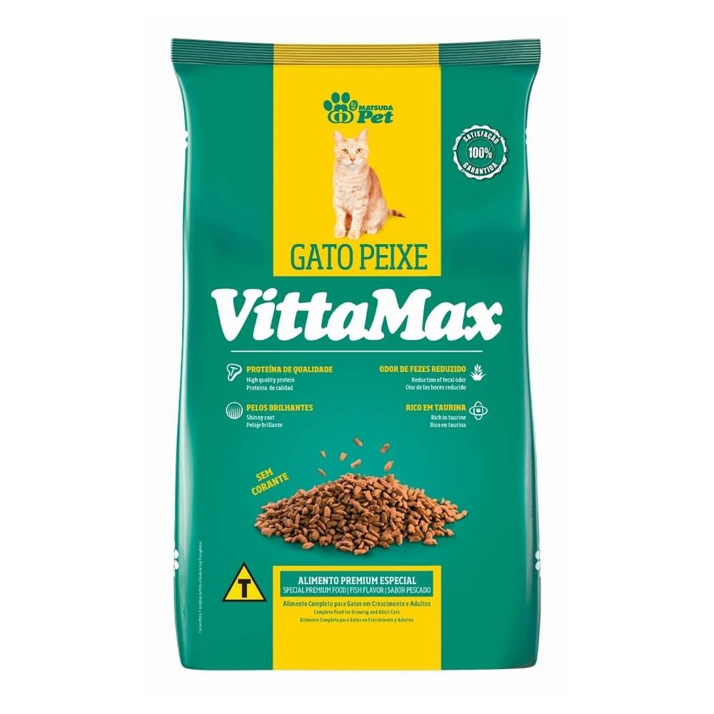 Vittamax ração para gatos peixe (1kg)