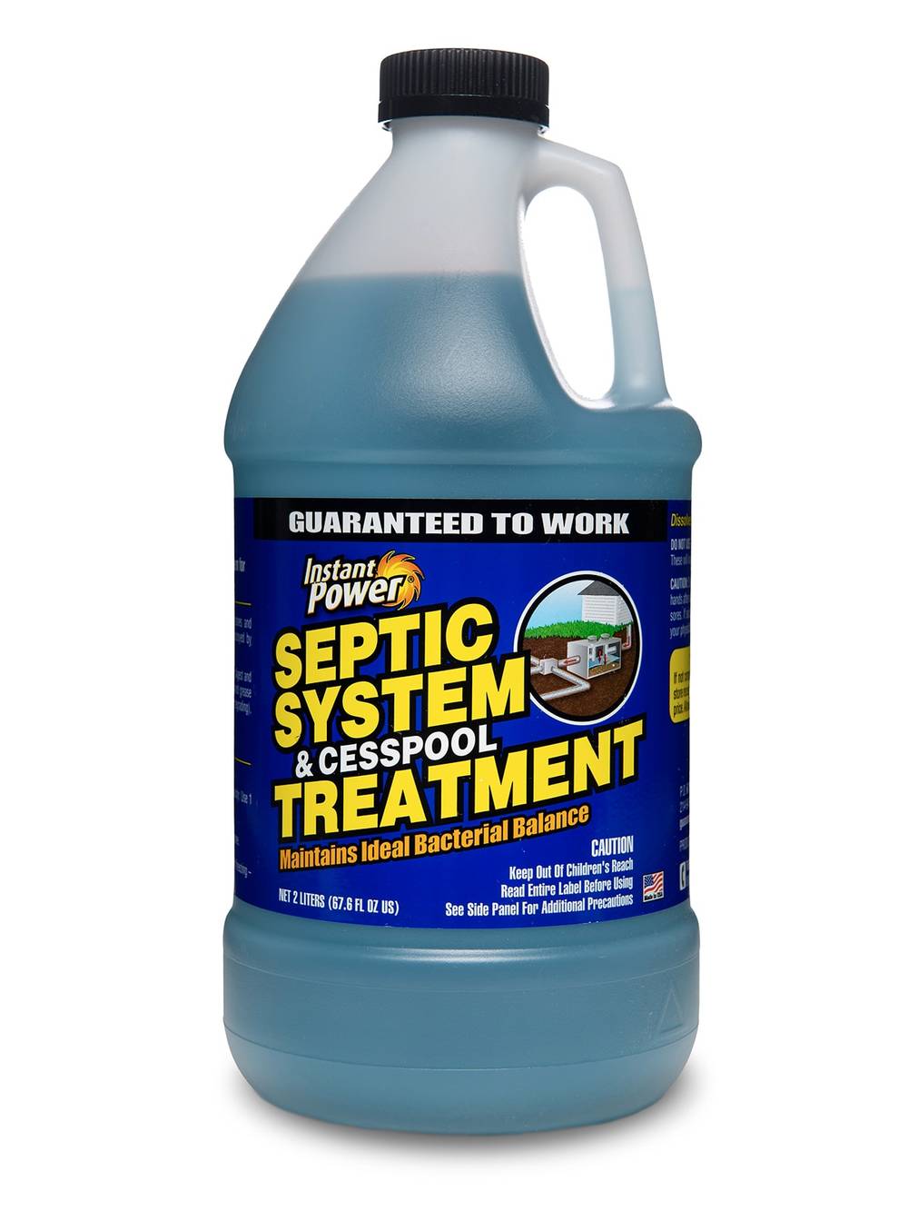 Instant Power Septic System Treatment 67.6-oz Liquid Cleaner - Breaks Down Waste, Controls Odors - Safe for All Pipes - Non-Corrosive | 1866