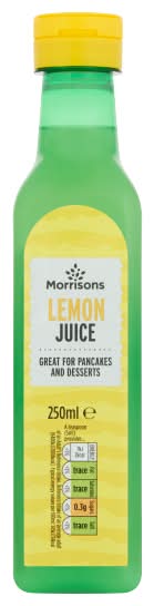 Morrisons Lemon Juice (250ml)