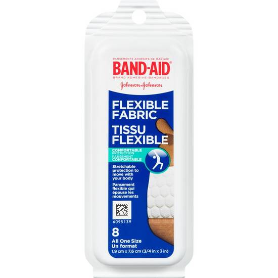 Band-aid band-aid brandpansements en tissu flexible, paquet voyage, paq./8 (8 unités) - travel pack fabric (8 units)