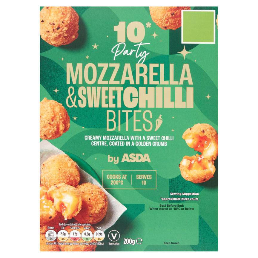 ASDA Party Mozzarella & Sweet Chilli Bites (10 pack)