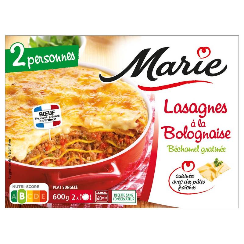 Marie - Lasagnes à la bolognaise