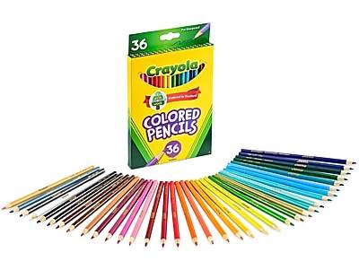 Crayola Kid's Colored Pencils, Assorted Colors, 36 Pencils/Pack (68-4036)