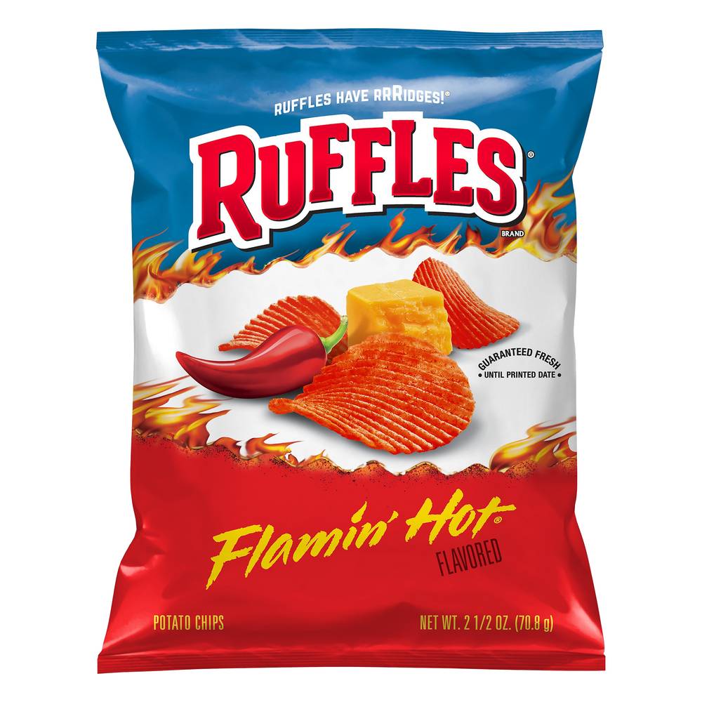 Ruffles Potato Chips, Flamin’ Hot (2.5 oz)