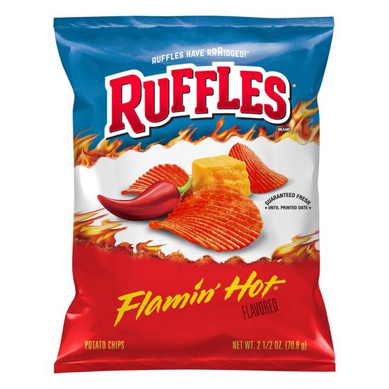 Ruffles Potato Chips (flamin’ hot)