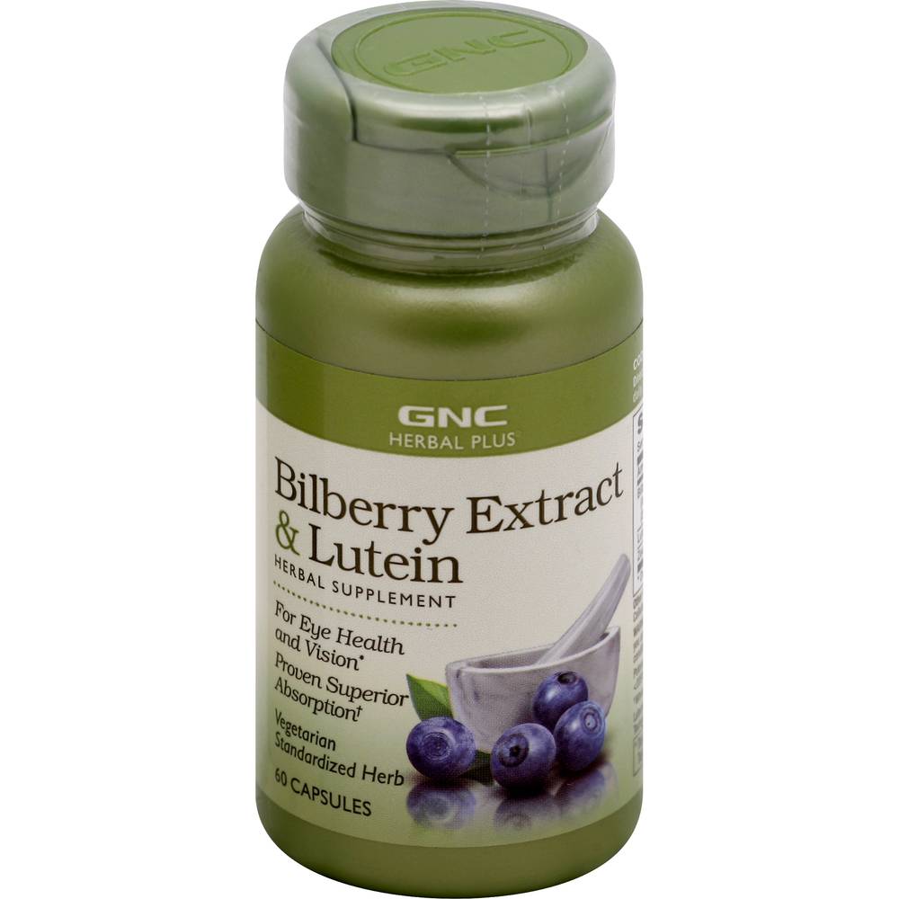 GNC Bilberry Extract & Lutein Capsules