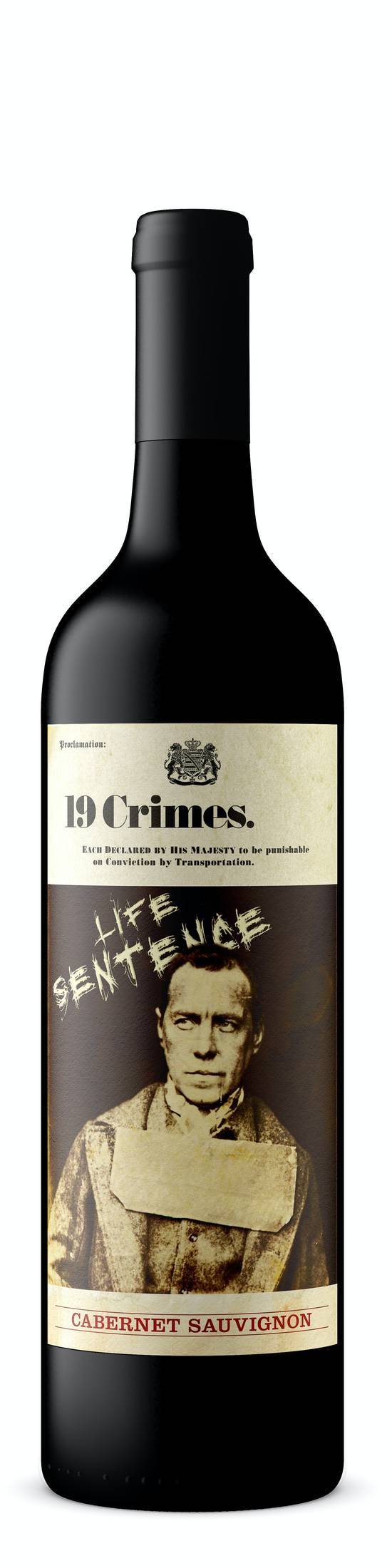 19 Crimes Life Sentence Cabernet Sauvignon (750ml bottle)