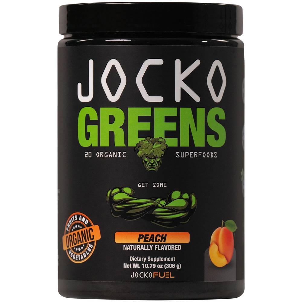 Jocko Greens Organic Superfoods - Peach (10.79 Oz. / 30 Servings)
