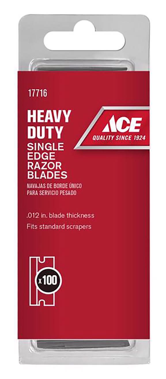 ACE Carbon Steel Single Edge Razor Blade 1.75 In. L 1 Pk