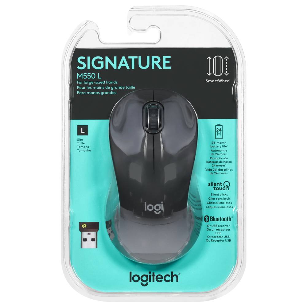 Logitech Signature M550 Wireless Mouse, Graphite