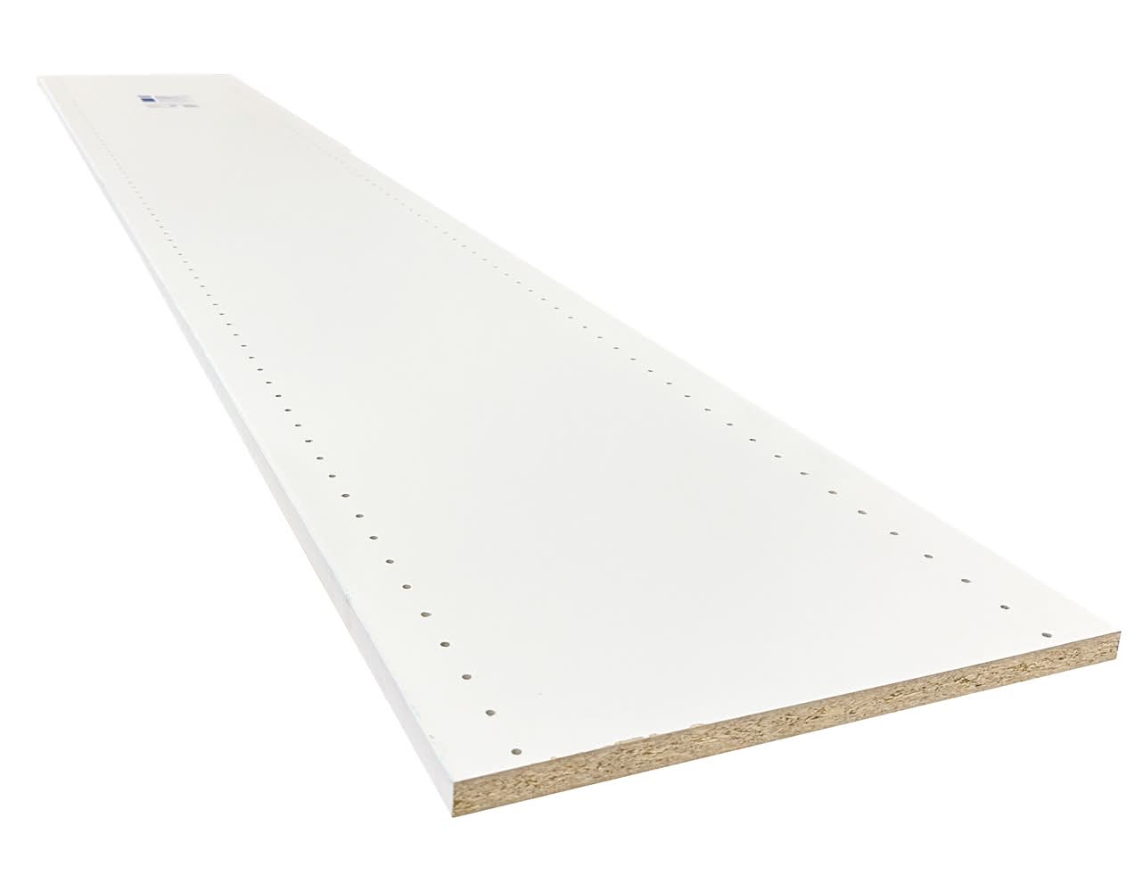 Project Source 15.75-in D x 96.5-in L White Melamine Rectangular Shelf board