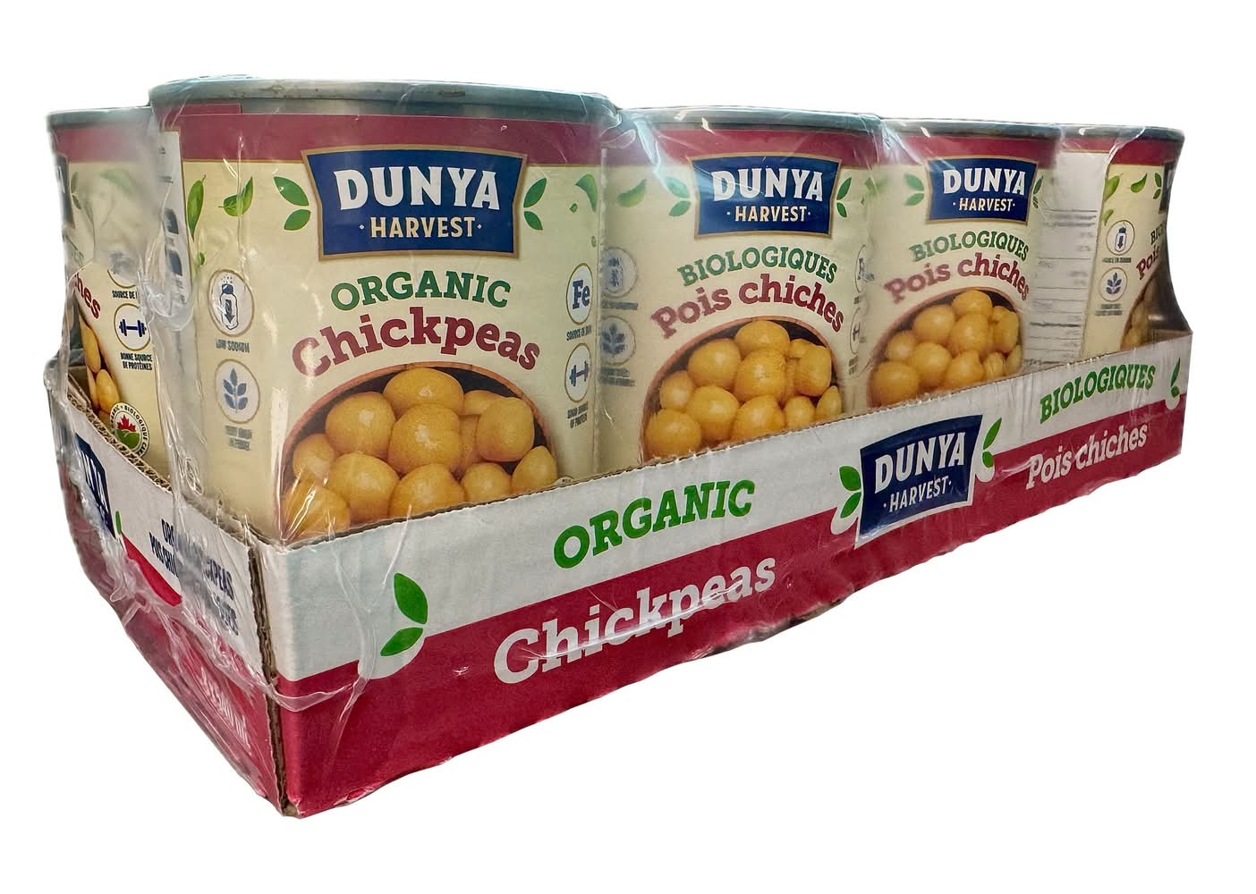 Dunya Harvest - Pois Chiches Biologique, 8 × 540 Ml / Dunya Harvest Organic Chickpeas, 8 × 540 Ml