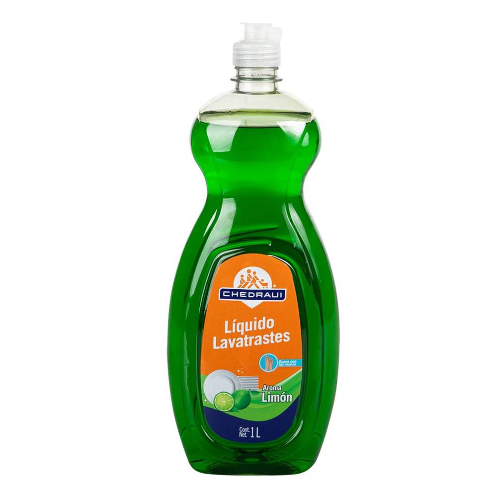 Chedraui · Lavatrastes líquido, limón (1 L)