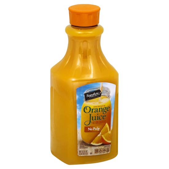 Signature Select No Pulp Premium Orange Juice (52 fl oz)