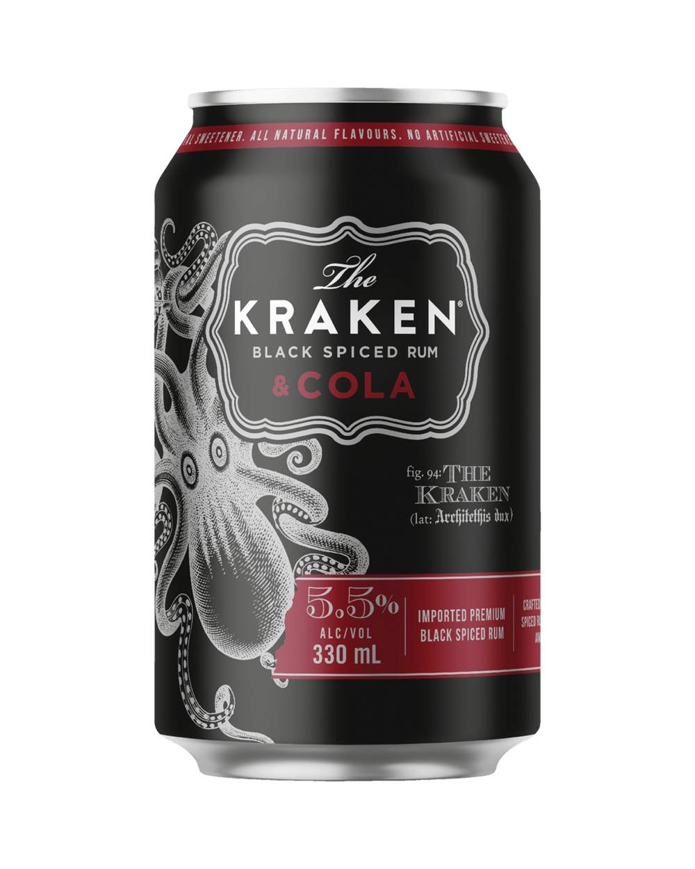 Kraken Spiced Rum & Cola Can 4x330ml