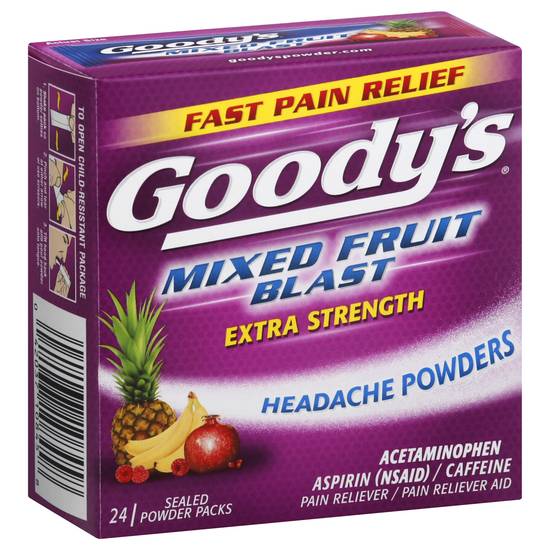 Goodys Extra Strength Mixed Fruit Blast Headache Powders (24 ct)