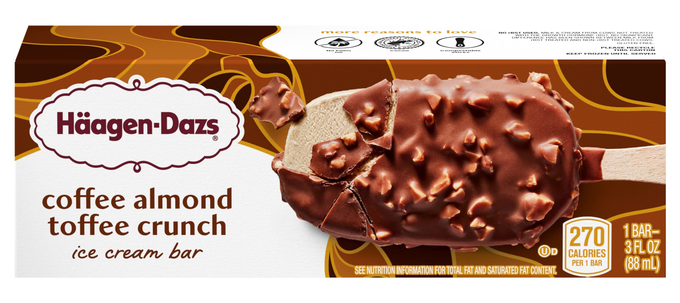 Häagen-Dazs Coffee Almond Crunch Ice Cream Bar (3 fl oz)