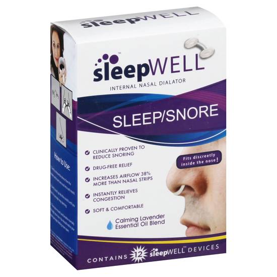 Sleepwell Internal Sleep/Snore Nasal Dialator (12 ct)