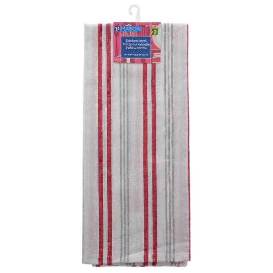 D Maison Flat Weave Kitchen Towel (18" x 28")