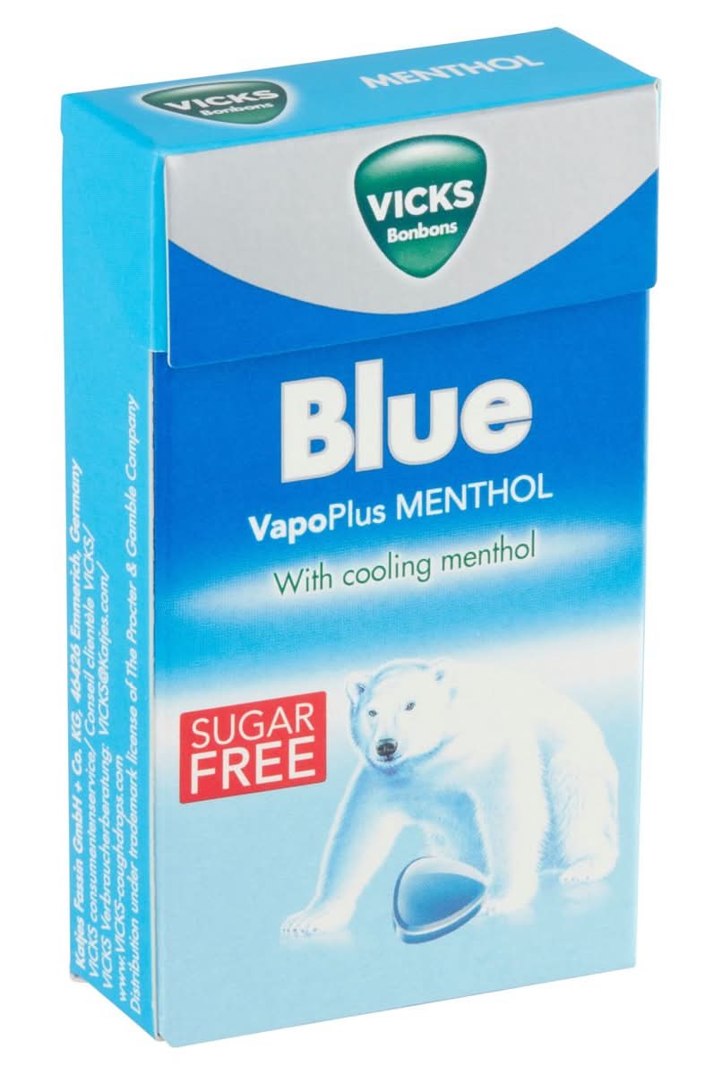 Vicks Bonbons Blue VapoPlus Menthol Sugar Free 40 g