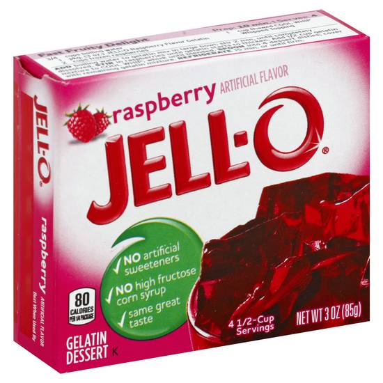 Jell-O Gelatin Dessert Raspberry Instant