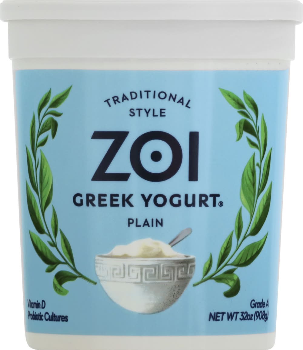 Zoi Plain Greek Yogurt (32 oz)