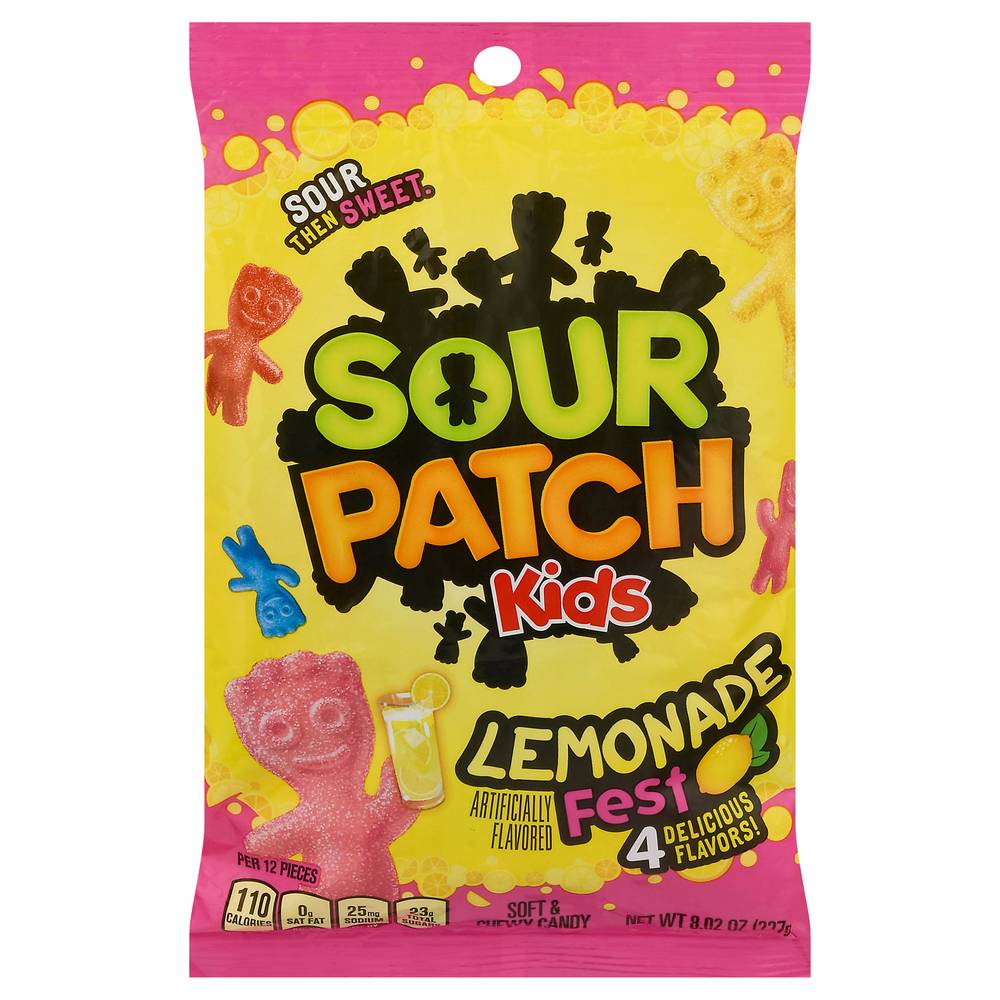 Sour Patch Kids Lemonade Fest Soft & Chewy Candy (8.02 oz)