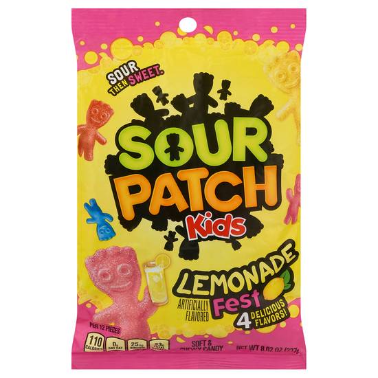 Sour Patch Kids Lemonade Fest Soft & Chewy Candy (8 ct)