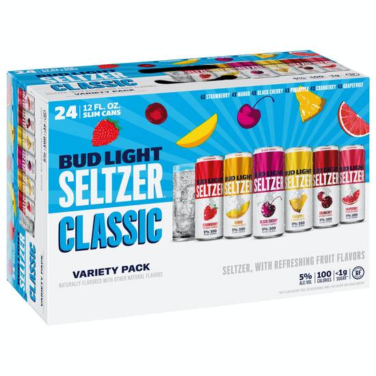 Bud Light Classic Hard Seltzer Variety pack (24 ct, 12 fl oz)