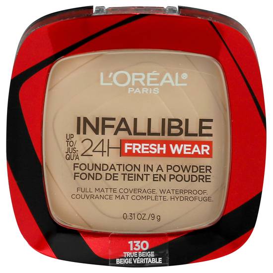 L'oréal Paris Infallible 130 True Beige Foundation in a Powder