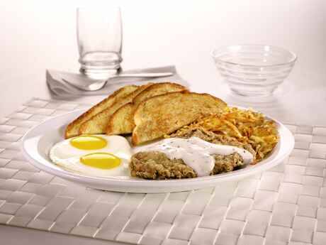 COUNTRY-FRIED STEAK & EGGS