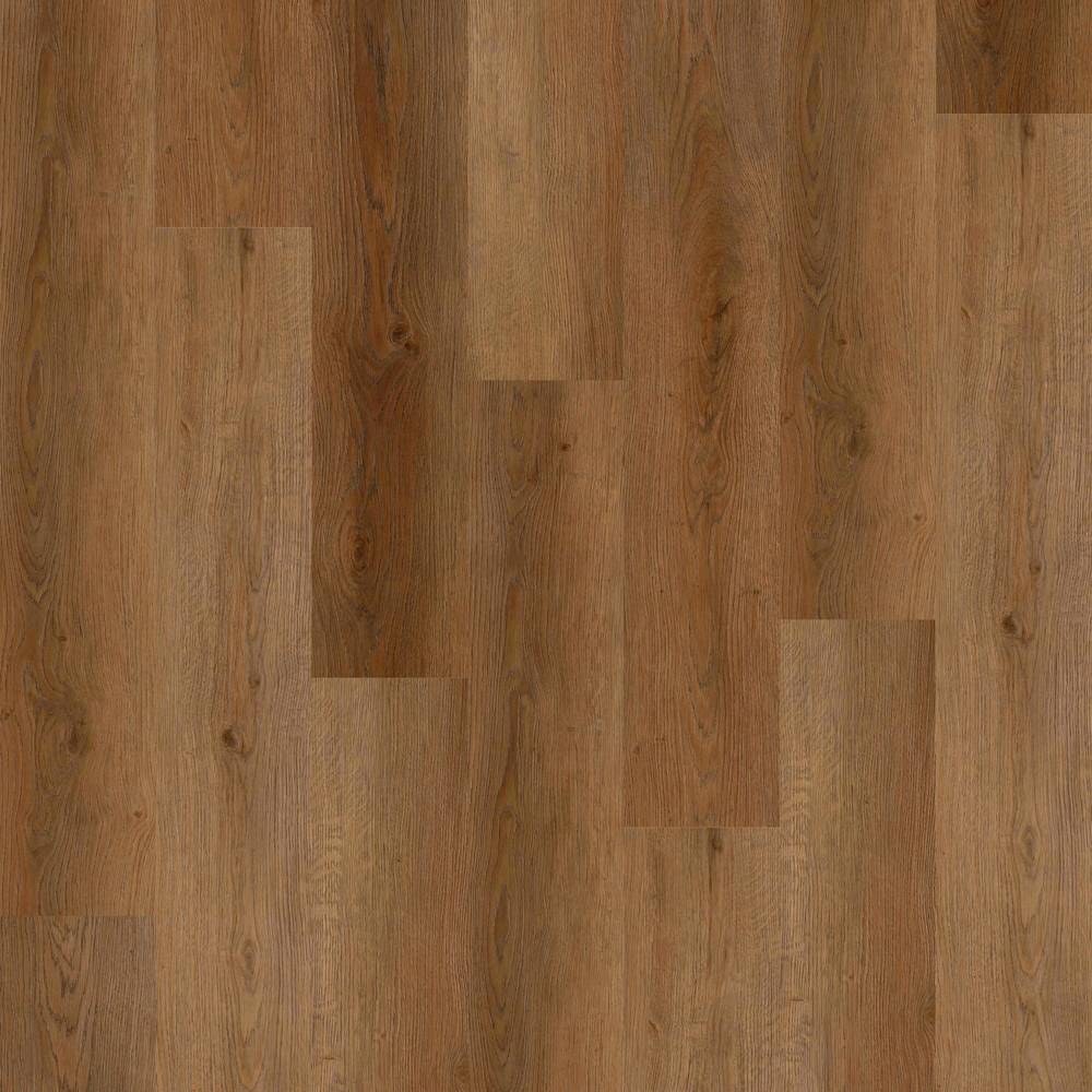 STAINMASTER Ainsley Brown 12-mil x 7-in W x 48-in L Waterproof Interlocking Luxury Vinyl Plank Flooring (18.78-sq ft/ Carton) | LWD8730SM