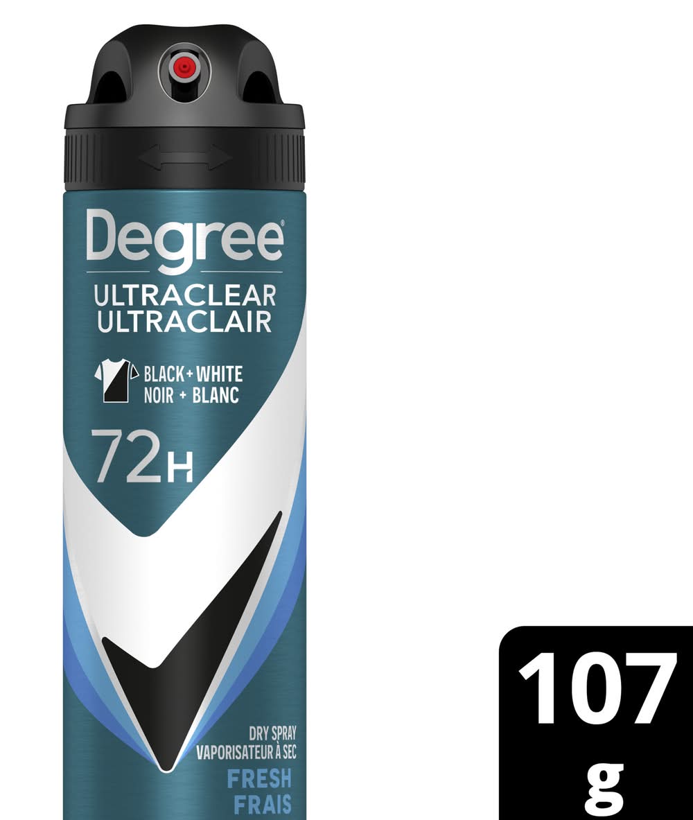 Degree for men antisudorifique sec uc degree men  black+white 107 gr (107 gr) - degree men  black+white anti perspirant dri spray uc 107 gr (107 gr)