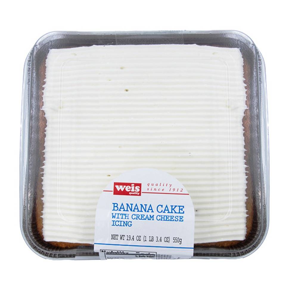 Weis Banana Cake With Cream Cheese Icing (19.4 oz)