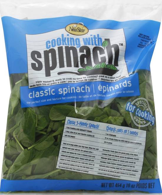 Order Newstar · Cooking with Spinach Classic Spinach (16 oz) food online from Safeway store, Eureka on bringmethat.com