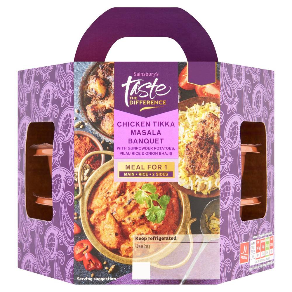 Sainsbury's Taste the Difference Chicken Tikka Masala Banquet (525g)