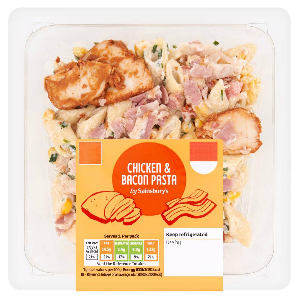 Sainsbury's Chicken & Bacon Pasta 280g