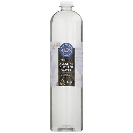 Nice! Premium Alkaline Distilled Water (33.8 fl oz)