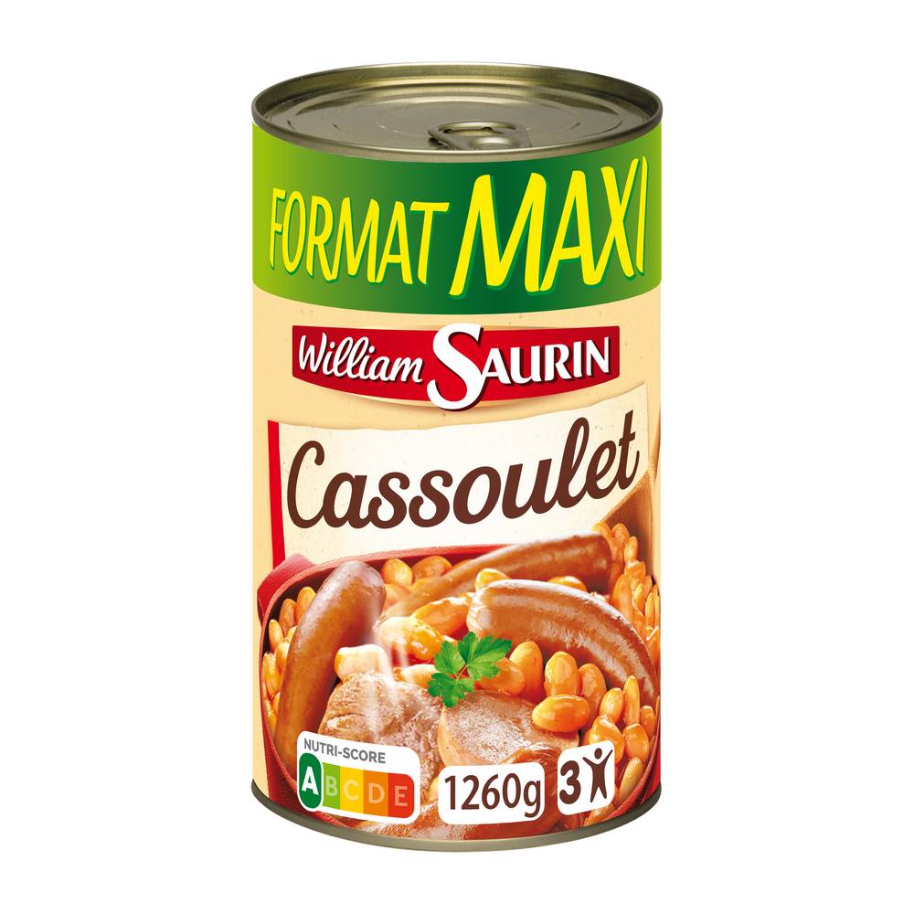 William Saurin - Plat cuisiné cassoulet mitonné