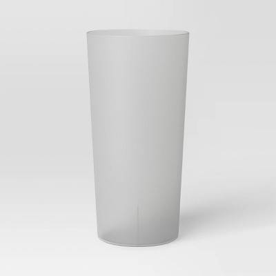 Room Essentials Plastic Tall Tumbler, Light Gray