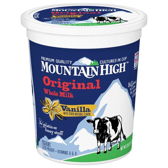 Mountain High Vanilla Yogurt (32 oz)