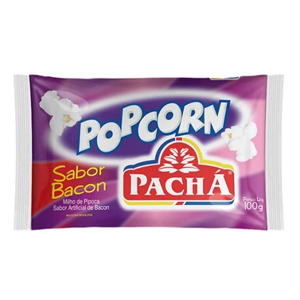 Pachá pipoca de microondas sabor bacon (100g)