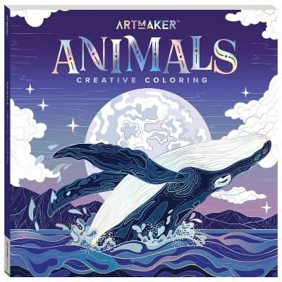 Hinkler Art Maker Animals Creative Coloring Book