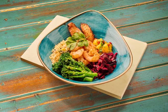 Rice Bowl with Prawns