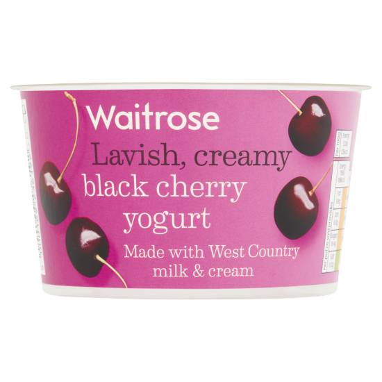 Waitrose Black Cherry Yogurt